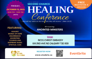 Second Chance Healing Conference flyer